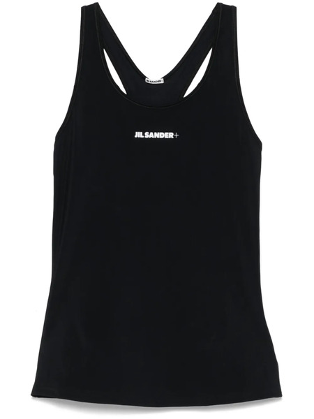  Jil Sander Technicalb Jersey Tank Top - Black 