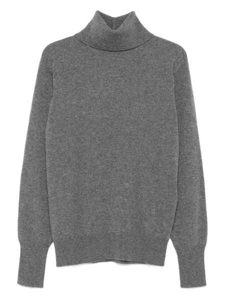  Jil Sander Turtleneck Cashmere Top - Grey 