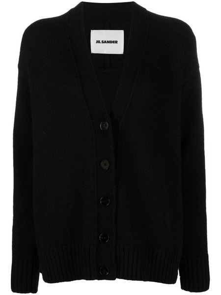  Jil Sander V-neck Button-fastening Cardigan - Black 