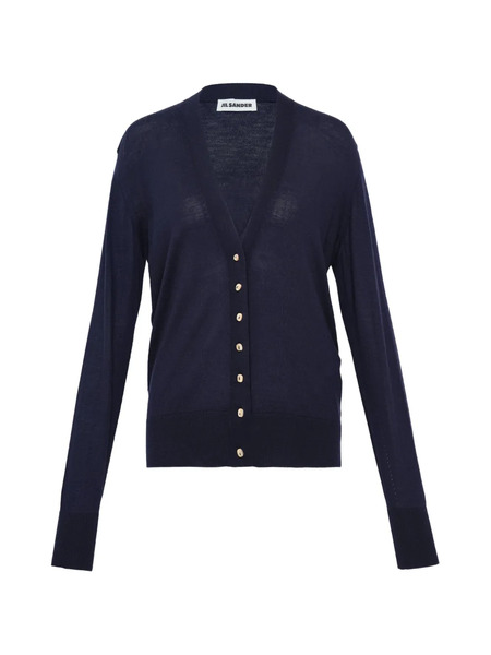  Jil Sander V-neck Cardigan - Blue 