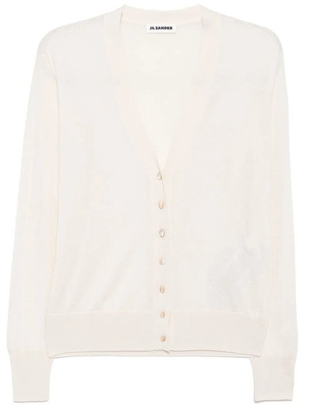  Jil Sander V-neck Cardigan - Neutrals 