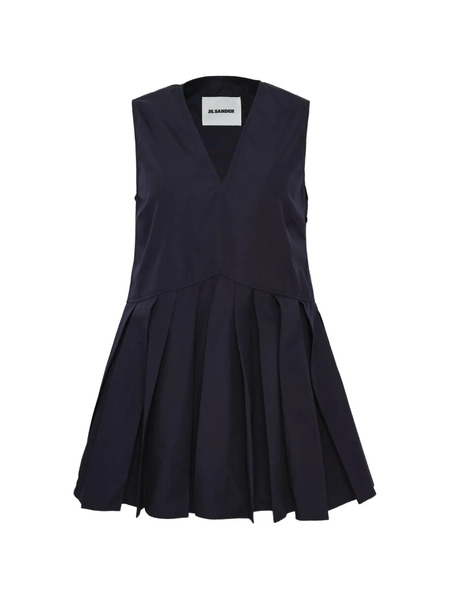  Jil Sander V-neck Cotton Blouse - Blue 