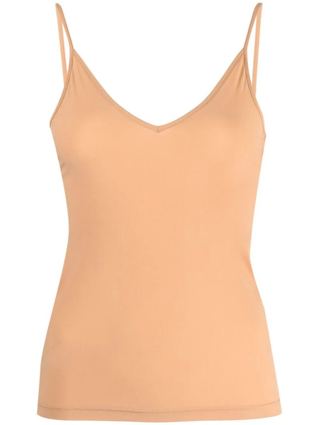  Jil Sander V-neck Sleeveless Top - Brown 
