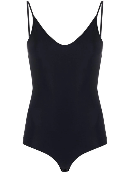  Jil Sander V-neck Stretch Bodysuit - Blue 