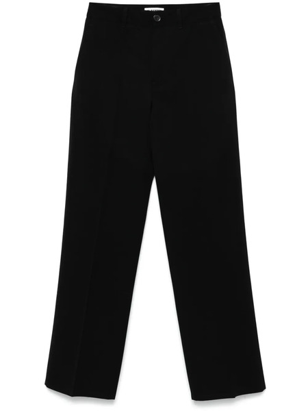  Jil Sander Virgin-wool Gabardine Trousers - Black 