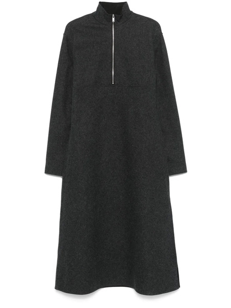  Jil Sander Virgin Wool Midi Dress - Grey 