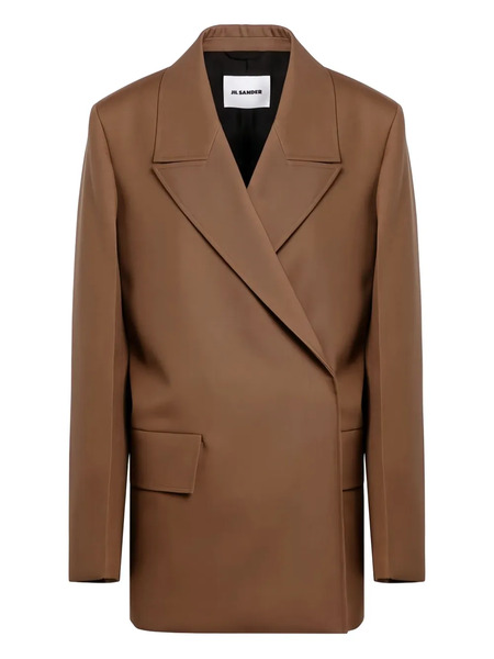  Jil Sander Wool Blazer - Brown 