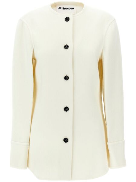  Jil Sander Wool Coat - White 