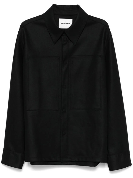  Jil Sander Wool Shirt - Black 