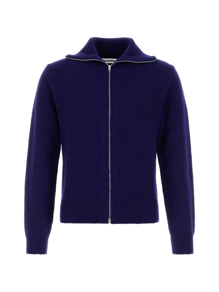  Jil Sander Zip Cardigan - Purple 