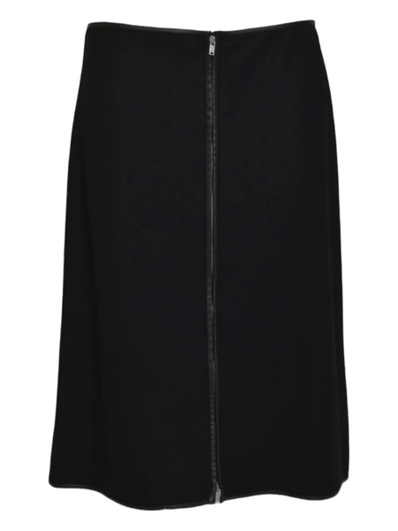  Jil Sander Zip Midi Skirt - Black 