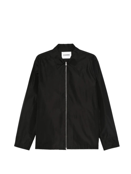  Jil Sander Zip-up Shirt - Black 