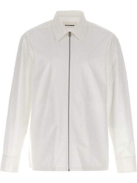  Jil Sander Zip-up Shirt - White 
