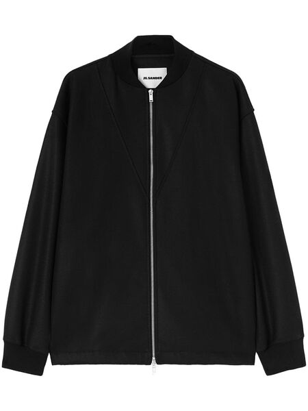  Jil Sander Zip-up Sweatshirt - Black 