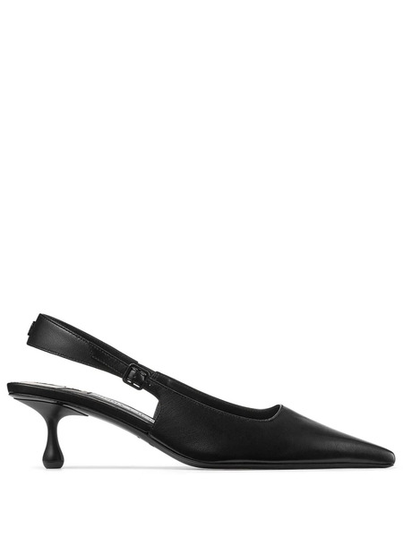  Jimmy Choo Amel 50mm Leather Pumps - Black 