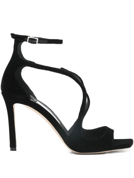  Jimmy Choo Azia Heeled Sandals - Black 