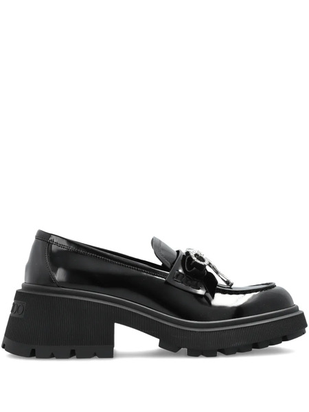  Jimmy Choo Azizi Bow-detailed Loafers - Black 