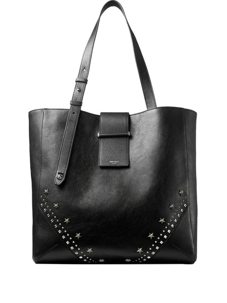  Jimmy Choo Bar Vertical Tote Bag - Black 