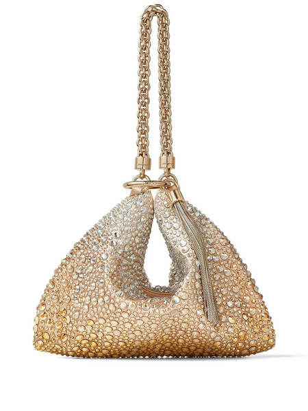  Jimmy Choo Callie Crystal-embellished Clutch Bag - Gold 