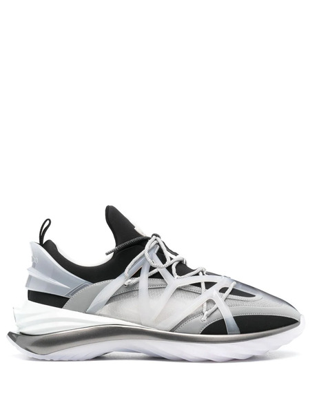  Jimmy Choo Cosmos/m Low-top Panelled Sneakers - Black 