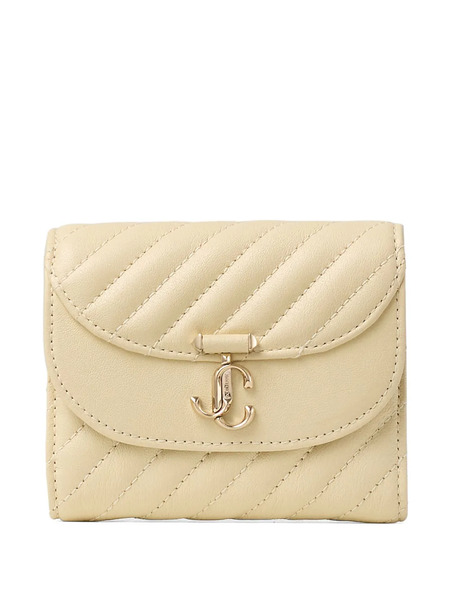  Jimmy Choo Curve Marinda Quilted Wallet - Neutrals 