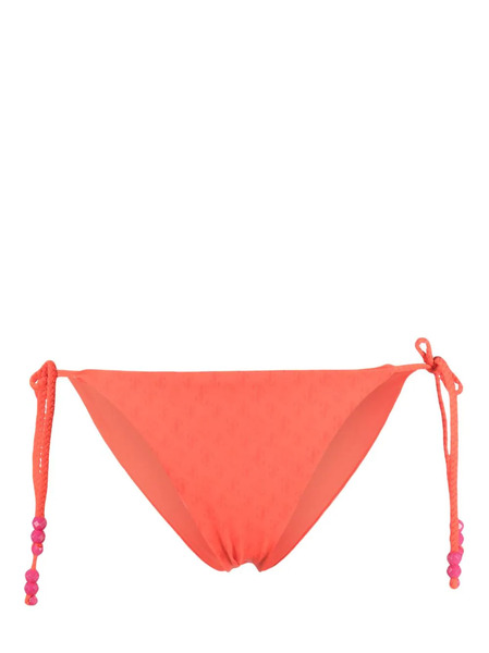  Jimmy Choo Debossed-logo Bikini Bottoms - Red 