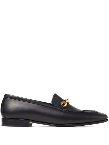  Jimmy Choo Diamond Tilda 15mm Loafers - Black 