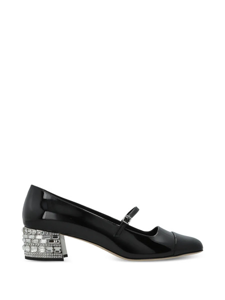  Jimmy Choo Elisa Crystal Pumps - Black 