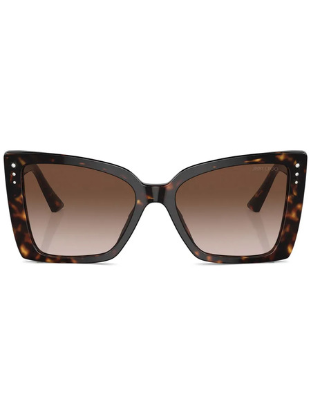  Jimmy Choo Eyewear Embellished Sunglasses - Brown 