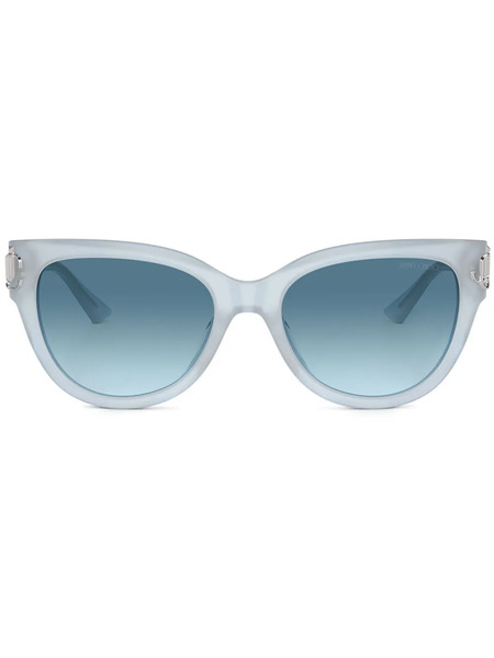  Jimmy Choo Eyewear Logo-plaque Sunglasses - Blue 