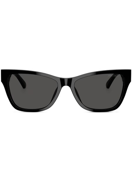  Jimmy Choo Eyewear Logo-print Sunglasses - Black 