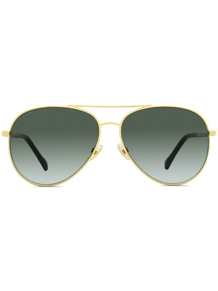  Jimmy Choo Eyewear Tinted Round-frame Sunglasses - Black 