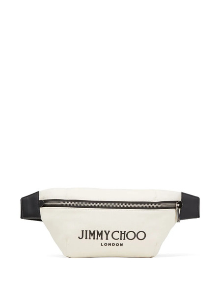  Jimmy Choo Finsley Logo-lettering Belt Bag - Neutrals 