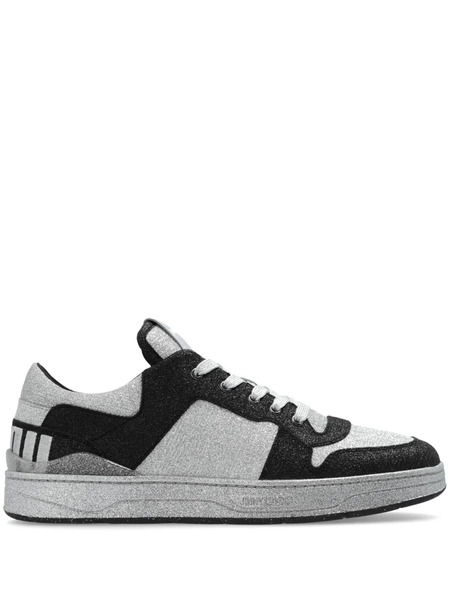  Jimmy Choo Florent Logo-patch Sneakers - Black 