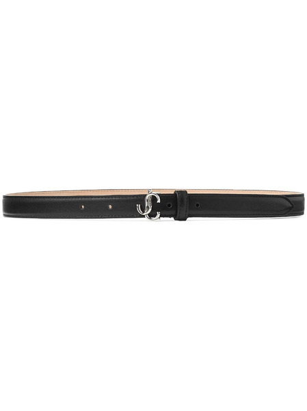  Jimmy Choo Helina Logo-buckle Leather Belt - Black 