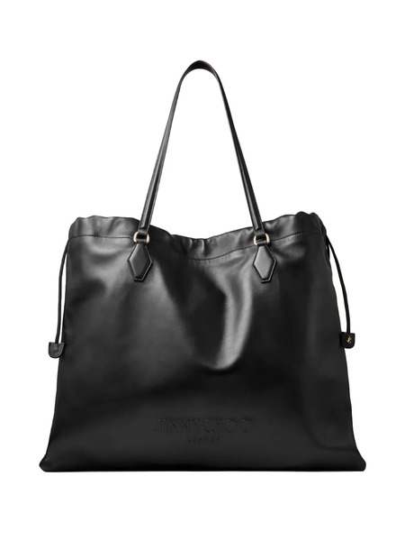  Jimmy Choo Large Drawstring Tote Bag - Black 