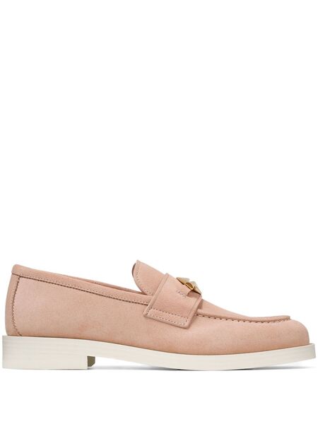  Jimmy Choo Maddie Diamond Loafers - Pink 