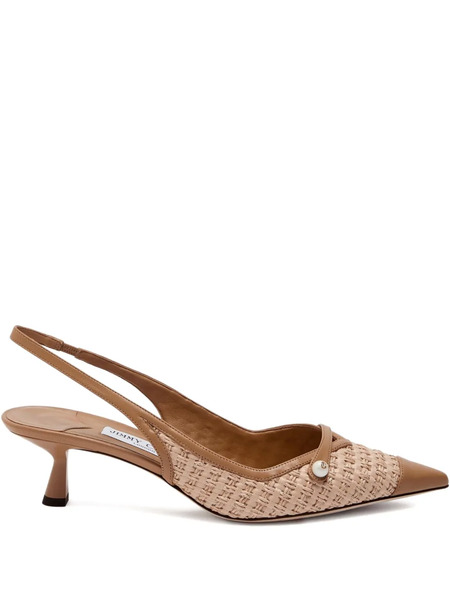  Jimmy Choo 45mm Amita Pumps - Neutrals 