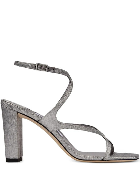  Jimmy Choo 85mm Azie Sandals - Silver 