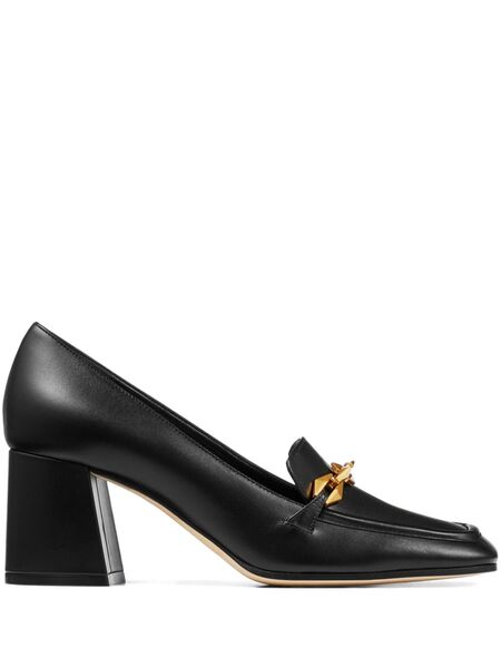  Jimmy Choo 65mm Diamond Tilda Leather Pumps - Black 