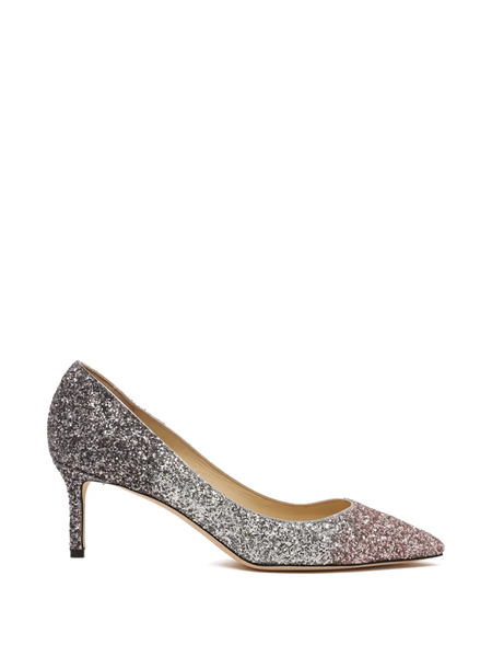 Jimmy Choo 60mm Rommy Heeled Pumps - Silver 