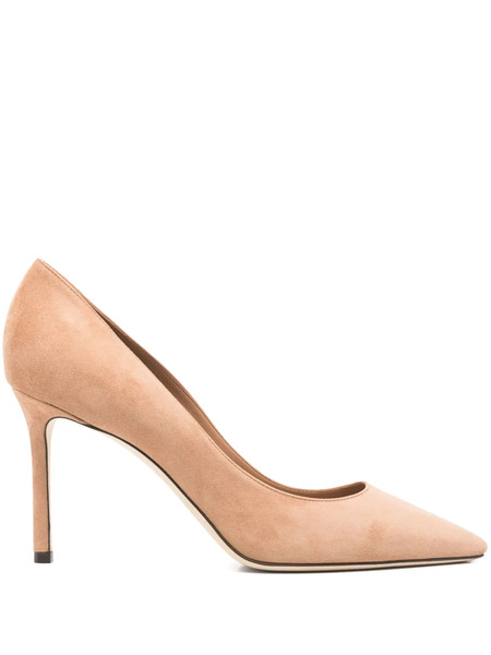  Jimmy Choo 85mm Romy Pumps - Brown 