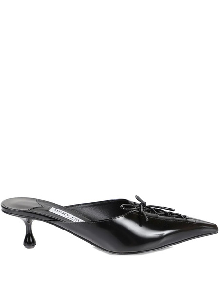 Jimmy Choo 50mm Scarlett Lace-up Pointed-toe Mules - Black 