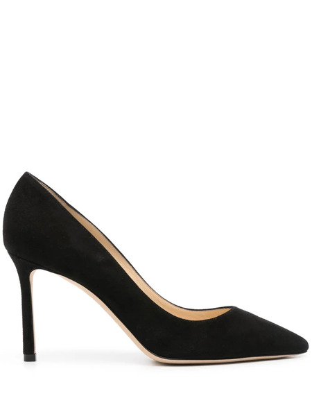  Jimmy Choo 90mm Suede Pumps - Black 