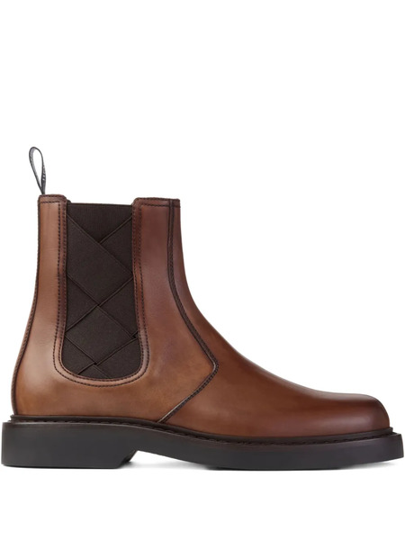  Jimmy Choo Reggie Leather Chelsea Boots - Brown 