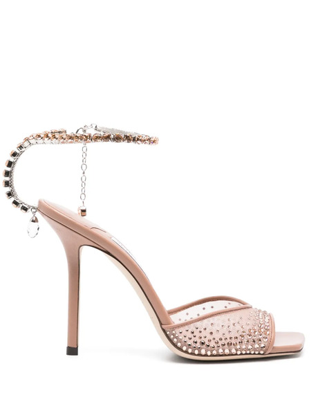  Jimmy Choo Saeda 100mm Sandals - Pink 