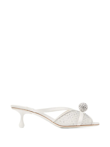  Jimmy Choo Siva Embellished Sandals - Silver 