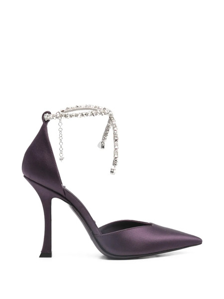  Jimmy Choo Stevie Ankle-strap Embellished Pumps - Purple 