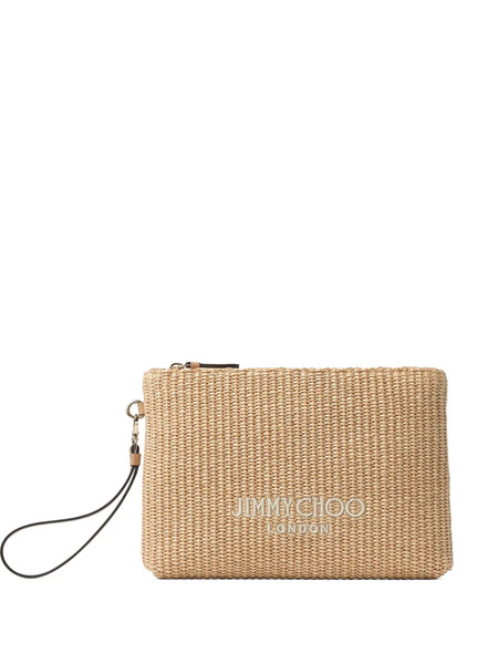  Jimmy Choo Zipped Pouch - Neutrals 