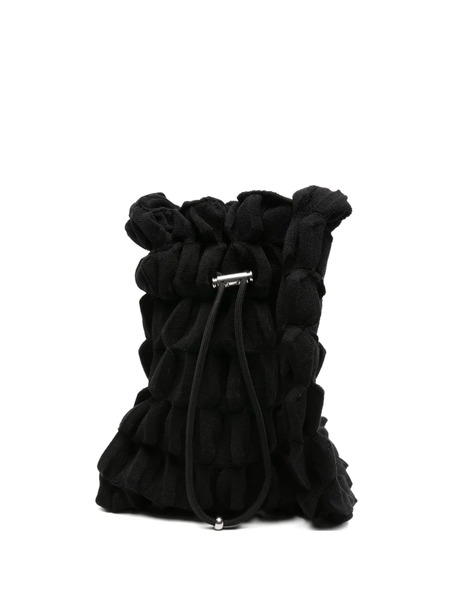  _j.l-a.l_ Ruffled Drawstring Bag - Black 